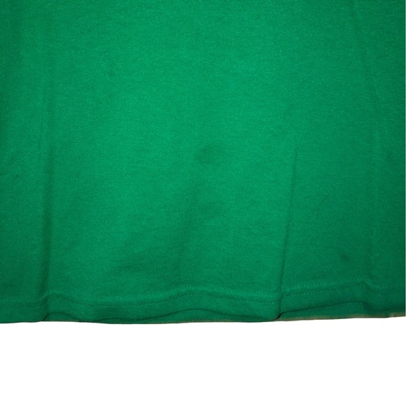 Vintage Gildan Fat Finger distressed tee shirt green sm - Picture 3 of 7